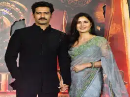 Vicky Kaushal and Katrina Kaif arrived hand in hand at the screening of Chhaava film.