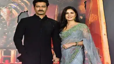 Vicky Kaushal and Katrina Kaif arrived hand in hand at the screening of Chhaava film.