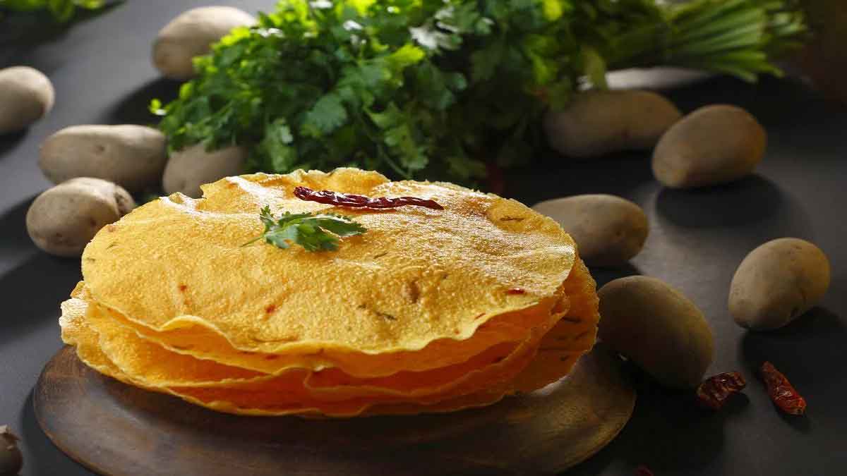 Make delicious potato papad recipe during fasting