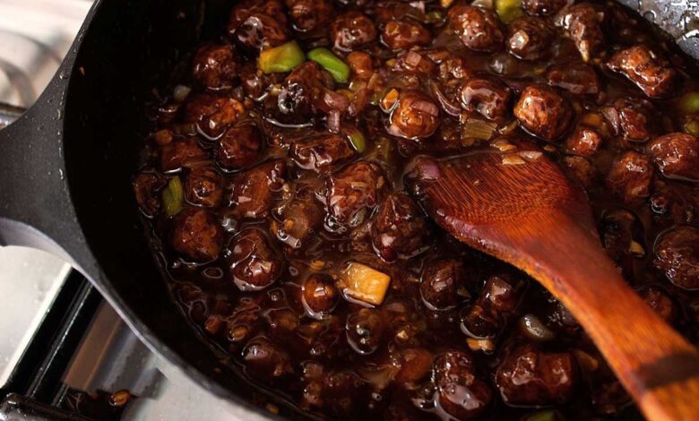 soya chunks manchurian recipe