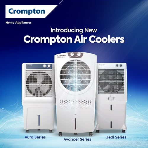Crompton Rolls Out its All New Range of Aura, Avancer & Jedi Air Coolers for an Effortless Summer Cooling Experience