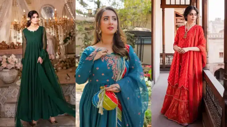 Eid के लिए 5 खूबसूरत फ्लोर-लेंथ कढ़ाई वाली ड्रेसेस