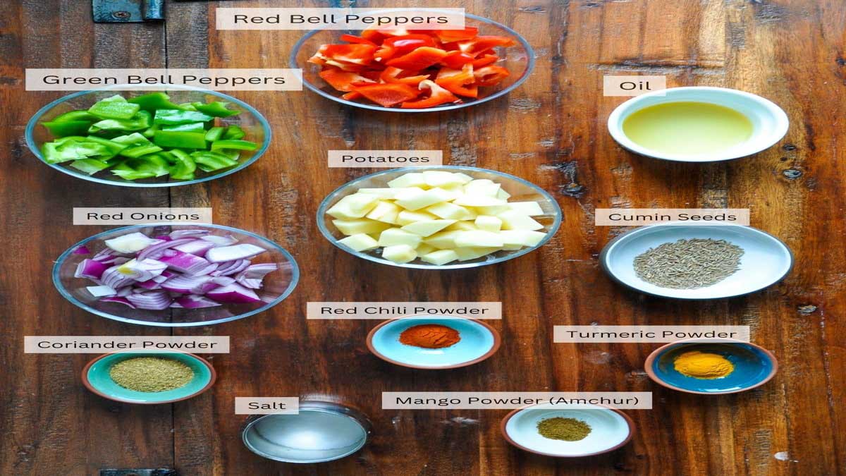 Aloo Shimla Mirch (Aloo Capsicum) Recipe