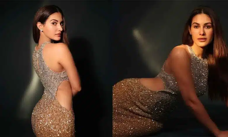 Amyra Dastur's glamorous avatar in a golden dress!