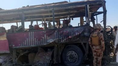 Bomb blast near bus carrying security forces in Balochistan; 5 killed, 10 injured