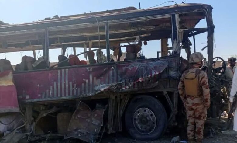 Bomb blast near bus carrying security forces in Balochistan; 5 killed, 10 injured