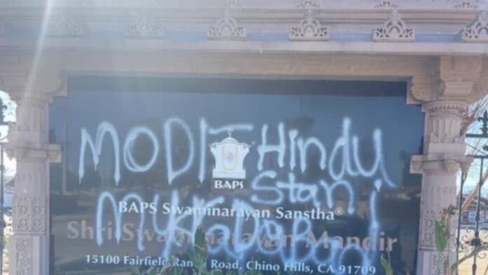 After Hindu temple vandalised in California, Centre calls it 