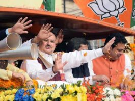 JP Nadda addressed the public meeting in Tripura