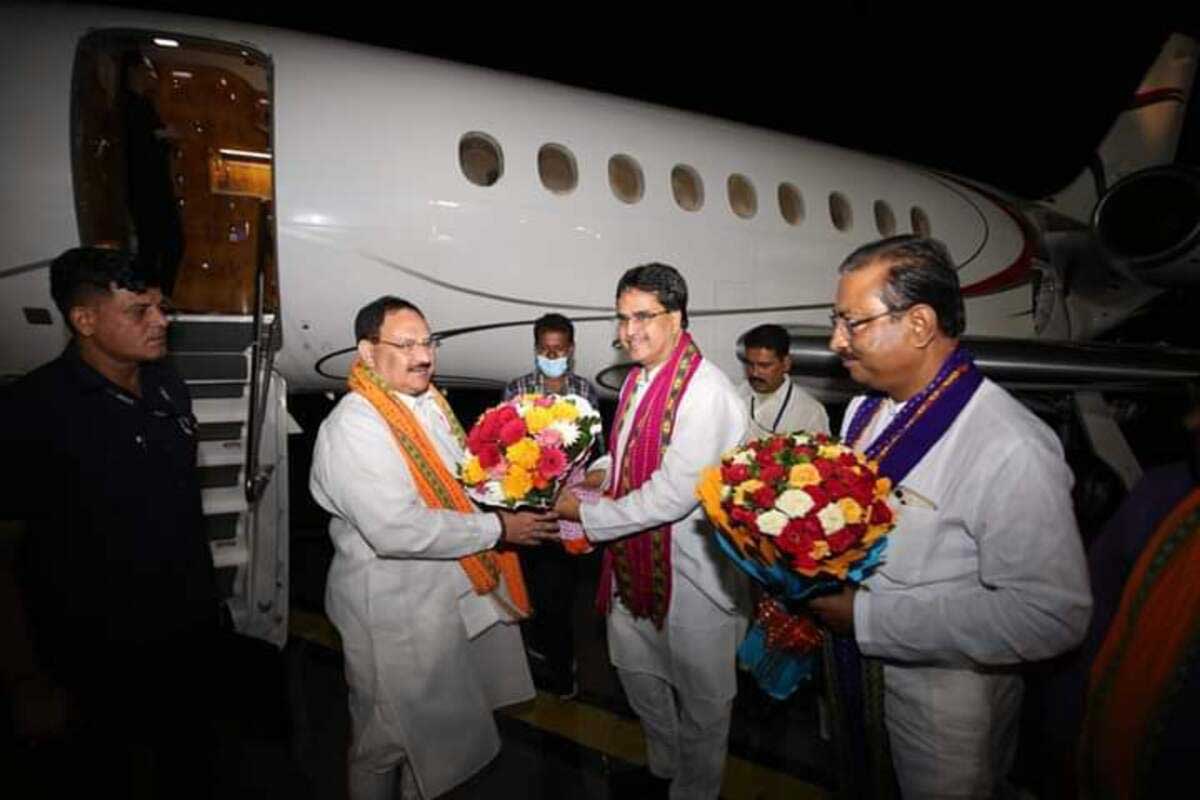 JP Nadda addressed the public meeting in Tripura