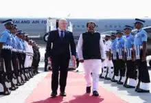New Zealand Prime Minister Christopher Luxon arrived in India, welcomed by Union Minister SP Singh Baghel