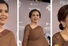 Nita Ambani's glamorous look in brown saree!