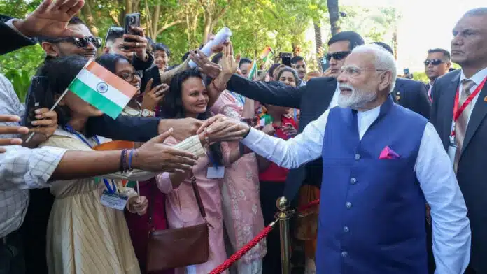 PM Modi addressed the Indian diaspora in Port Louis, Mauritius