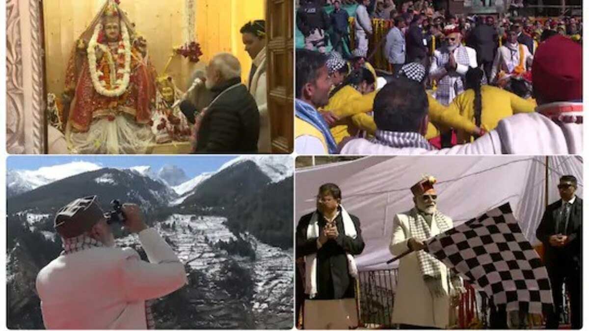 PM Modi worshipped Maa Ganga in mukhwa