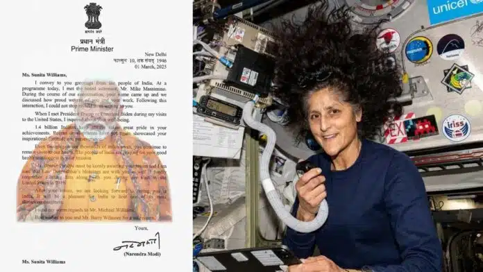 PM Modi's emotional letter for Sunita Williams