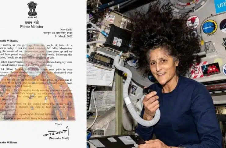 PM Modi's emotional letter for Sunita Williams