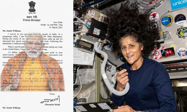 PM Modi's emotional letter for Sunita Williams
