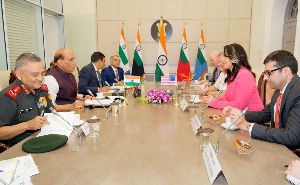 
Rajnath Singh raised the issue of Khalistani activities in his meeting with Tulsi Gabbard