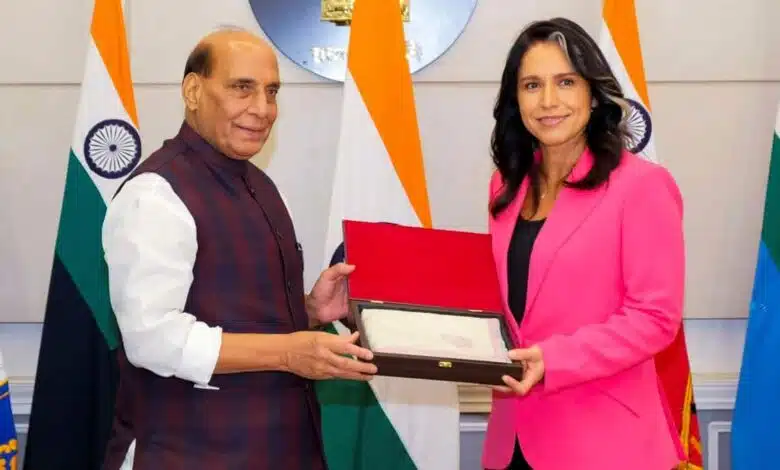 Rajnath Singh raised the issue of Khalistani activities in his meeting with Tulsi Gabbard