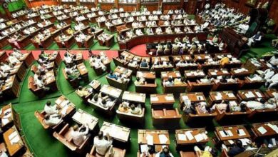 Dispute between Congress and BJP on Muslim reservation in Karnataka, Rajya Sabha adjourned till 2 pm