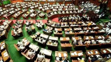 Dispute between Congress and BJP on Muslim reservation in Karnataka, Rajya Sabha adjourned till 2 pm