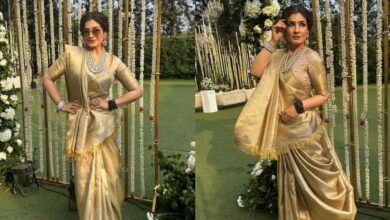 Raveena Tandon saree look, unmatched beauty!