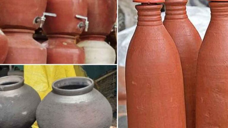 लाल-काले Clay Pitcher: गर्मी में ठंडा पानी!
