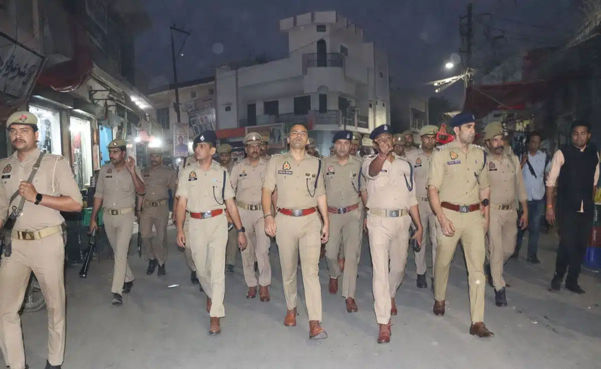 Security has been beefed up in Sambhal in view of the festivals, police conducted a flag march
