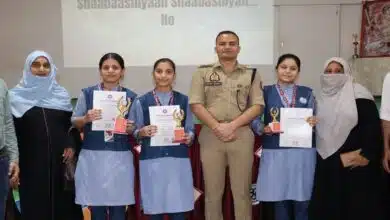Superintendent of Police honored meritorious students in Sambhal