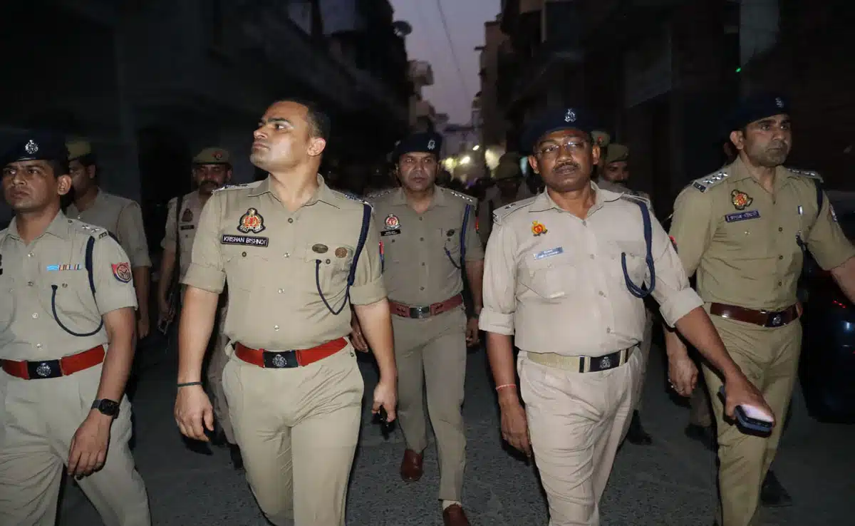 Security has been beefed up in Sambhal in view of the festivals, police conducted a flag march