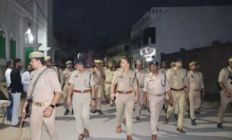 Security has been beefed up in Sambhal in view of the festivals, police conducted a flag march