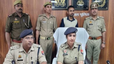 An accused of the gang making fake insurance policies was arrested in Sambhal