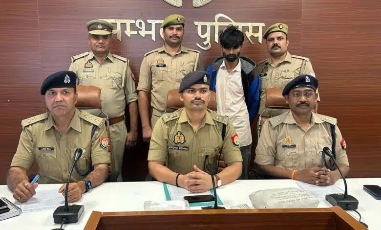 Sambhal police arrested an accused in murder case