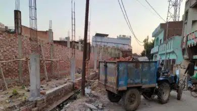 Police post constructed with bricks used in violence in Sambhal