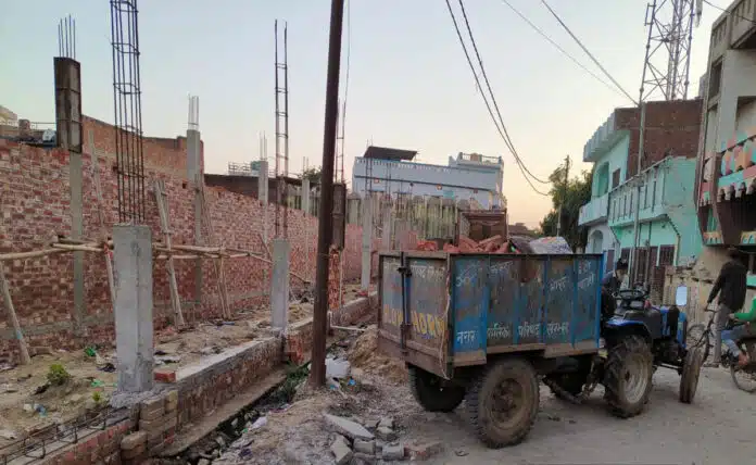 Police post constructed with bricks used in violence in Sambhal