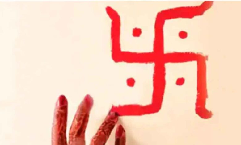 Swastika on main door Importance and rules of making it