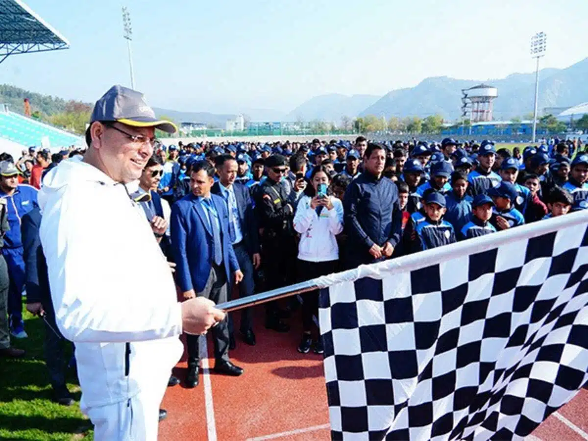 Uttarakhand CM Dhami participated in Fit India Run