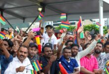 people gathered to see PM Modi in Mauritius