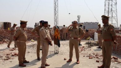 Superintendent of Police inspected the construction of Satyavart police post in Sambhal