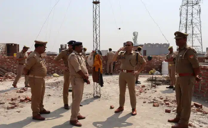 Superintendent of Police inspected the construction of Satyavart police post in Sambhal