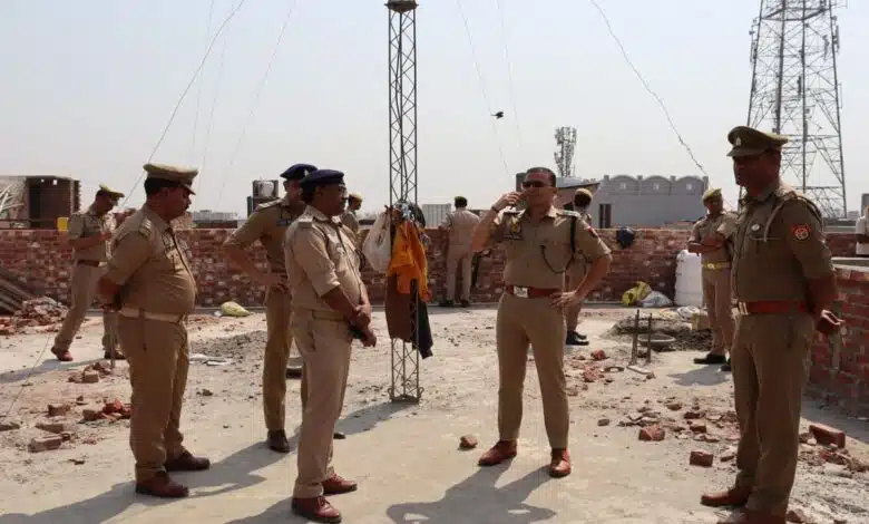 Superintendent of Police inspected the construction of Satyavart police post in Sambhal