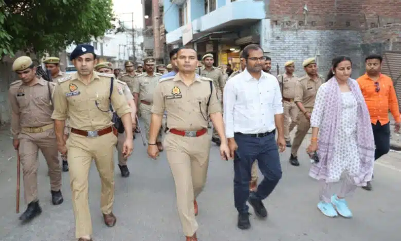 Administration on alert regarding law and order in Sambhal, SP did inspection
