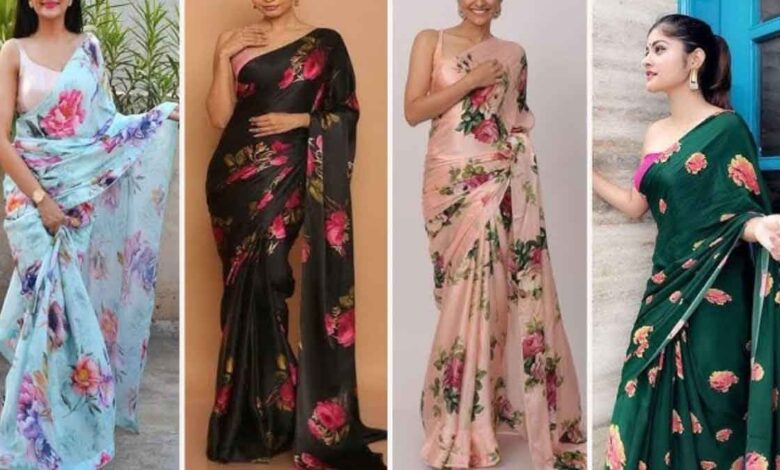 Floral Saree Designs Add a touch of beauty to your style!