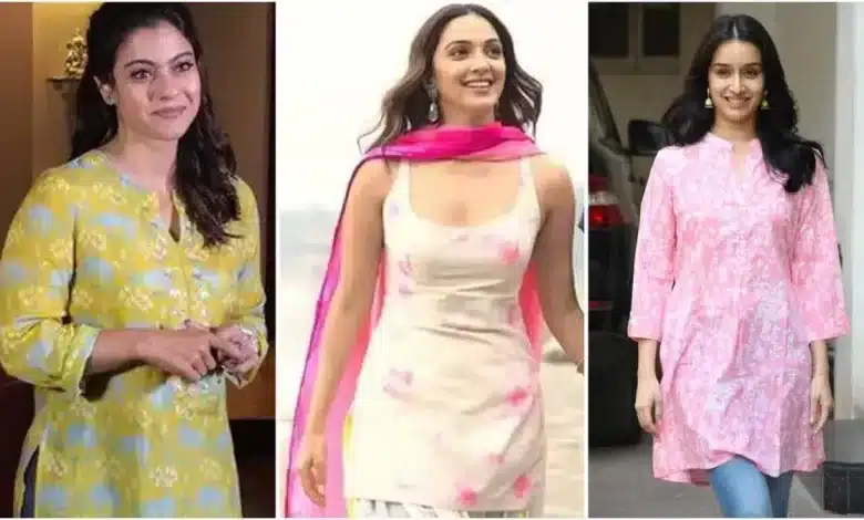Get a classy look with the actresses' kurtis!