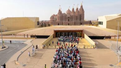 Ram Navami was celebrated in a grand manner in the Hindu temple of Abu Dhabi