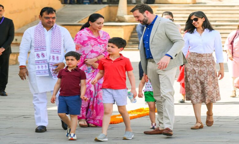 Amer Fort becomes a symbol of international friendship: JD Vance received a royal welcome in Jaipur