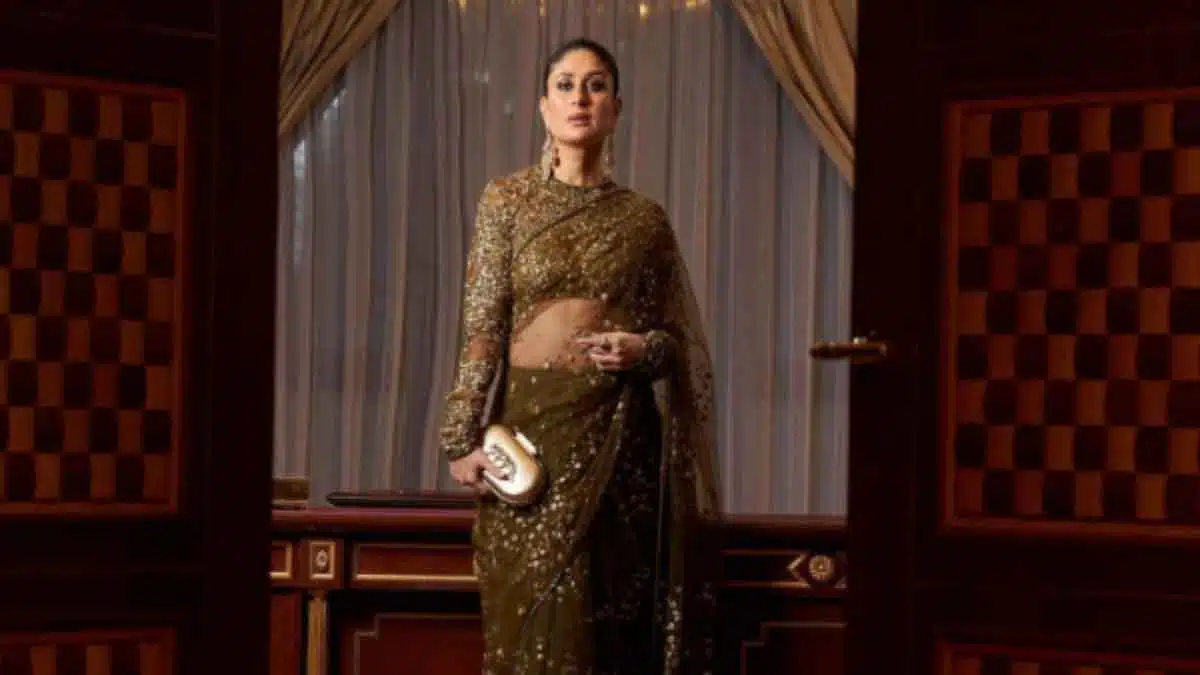 Kareena Kapoor looks charming in a net saree!