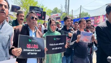 Mehbooba Mufti condemns Pahalgam terror attack, takes part in protest