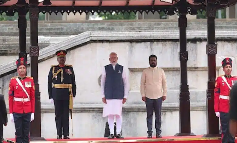 Sri Lanka: PM Modi received a ceremonial welcome at Independence Square in Colombo