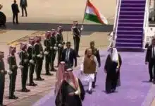 PM Modi reached Jeddah, Saudi Arabia, he was welcomed with a 21-gun salute