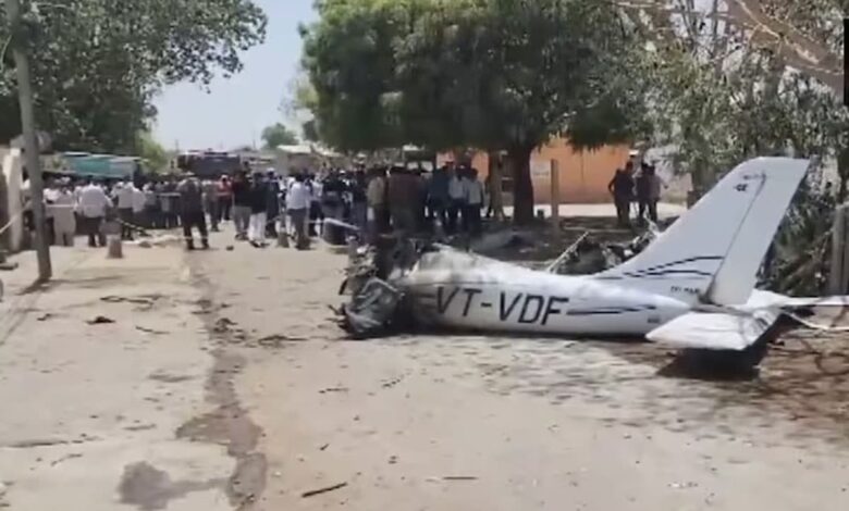 Private training aircraft crashes in Amreli, Gujarat, pilot dies on the spot